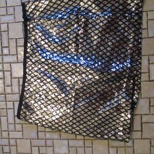 new without tags Kenar sparkly black skirt  sz 12